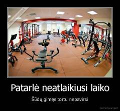 Patarlė neatlaikiusi laiko - Šūdų gimęs tortu nepavirsi