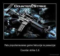 Pats populiariaussias game lietuvoje ie pasaulyje - Counter strike 1.6