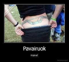 Pavairuok - mane!