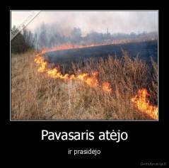 Pavasaris atėjo - ir prasidėjo