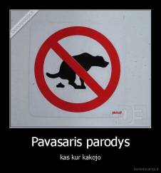 Pavasaris - parodys, kas kur kakojo...