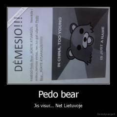 Pedo bear - Jis visur... Net Lietuvoje