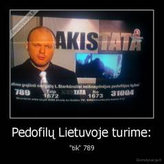 Pedofilų Lietuvoje turime: - "tik" 789
