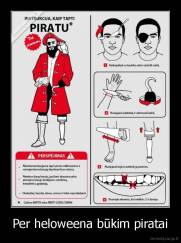 Per heloweena būkim piratai - 