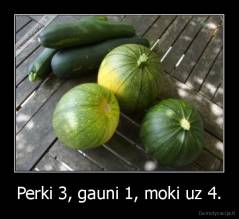Perki 3, gauni 1, moki uz 4. - 