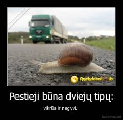 Pestieji būna dviejų tipų: - vikrūs ir negyvi. 