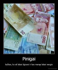 Pinigai - kažkas, ko aš labai ilgiuosi ir kas manęs labai vengia
