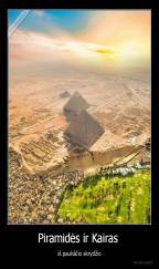 Piramidės ir Kairas  - iš paukščio skrydžio