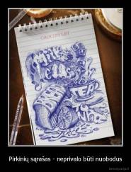 Pirkinių sąrašas - neprivalo būti nuobodus - 