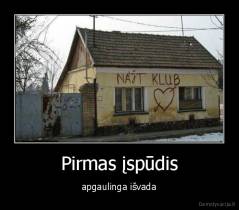 Pirmas įspūdis - apgaulinga išvada