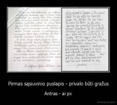 Pirmas sąsiuvinio puslapis - privalo būti gražus - Antras - ai px