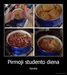 Pirmoji studento diena - barake