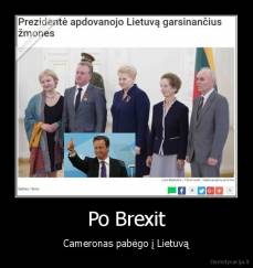 Po Brexit - Cameronas pabėgo į Lietuvą