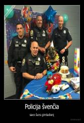 Policija švenčia - savo šuns gimtadienį