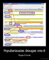 Populiariausias draugas one.lt - Bugas Erroras