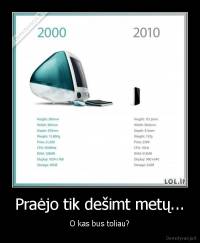 Praėjo tik dešimt metų... - O kas bus toliau?