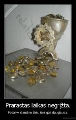 Prarastas laikas negrįžta. - Padaryk šiandien tiek, kiek gali daugiausia.