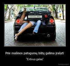 Prie mašinos patogumų būtų galima įrašyti  - "Erdvus galas"