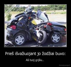 Prieš išvažiuojant jo žodžiai buvo: - Aš tuoj grįšiu.. 