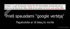 Prieš spausdami "google vertėją" - Pagalvokite ar iš tiesų to norite