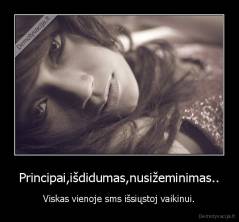 Principai,išdidumas,nusižeminimas.. - Viskas vienoje sms išsiųstoj vaikinui.