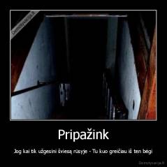 Pripažink - Jog kai tik užgesini šviesą rūsyje - Tu kuo greičiau iš ten bėgi
