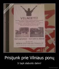 Prisijunk prie Vilniaus ponų - Ir tapk stebuklo dalimi!