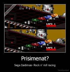 Prisimenat? - Sega žaidimas- Rock n' roll racing
