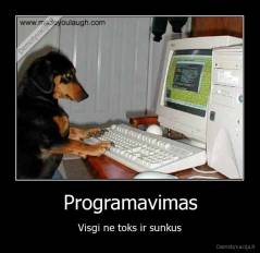 Programavimas - Visgi ne toks ir sunkus