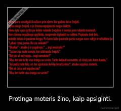 Protinga moteris žino, kaip apsiginti. - 