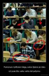 Pusnynuos nykštukai miega, aukso šperos po stalu - ryt puse šitu vaiku verks del pažymiu