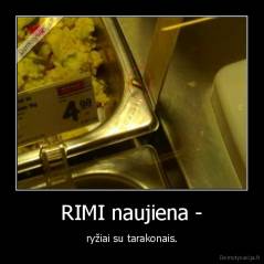 RIMI naujiena - - ryžiai su tarakonais.