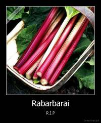 Rabarbarai - R.I.P