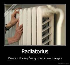 Radiatorius - Vasarą - Priešas,Žiemą - Geriausias draugas