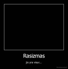Rasizmas - jis yra visur...