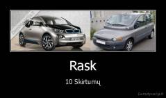 Rask - 10 Skirtumų