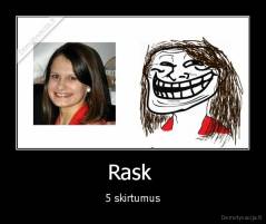 Rask  - 5 skirtumus