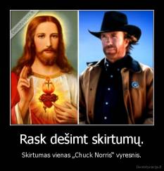Rask dešimt skirtumų. - Skirtumas vienas „Chuck Norris“ vyresnis.
