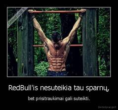 RedBull'is nesuteikia tau sparnų, - bet prisitraukimai gali suteikti.
