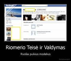 Riomerio Teisė ir Valdymas - Ruošia puikius modelius