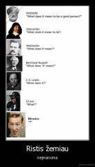 Ristis žemiau - neįmanoma