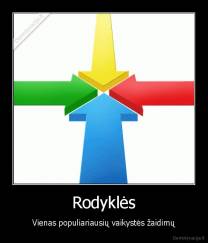 Rodyklės - Vienas populiariausių vaikystės žaidimų