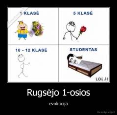 Rugsėjo 1-osios - evoliucija