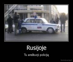 Rusijoje - Tu areštuoji policiją