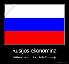 Rusijos ekonomina - Priklauso nuo to kaip šalta Europoje