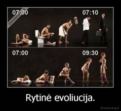 Rytinė evoliucija. - 