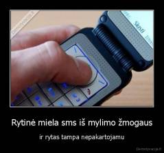 Rytinė miela sms iš mylimo žmogaus - ir rytas tampa nepakartojamu