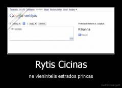 Rytis Cicinas - ne vienintelis estrados princas