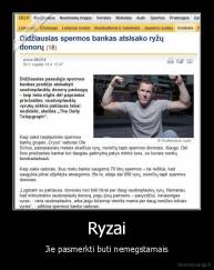 Ryzai - Jie pasmerkti buti nemegstamais