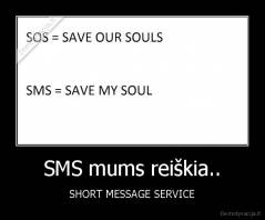 SMS mums reiškia.. - SHORT MESSAGE SERVICE